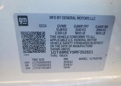 2024 Gmc Sierra K2500 Denali, Front End damage, Copart lot 67704206, photo 12 of 14