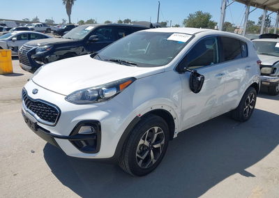 2021 Kia Sportage Lx, Left Side damage, Iaai lot 45741427, photo 2 of 16