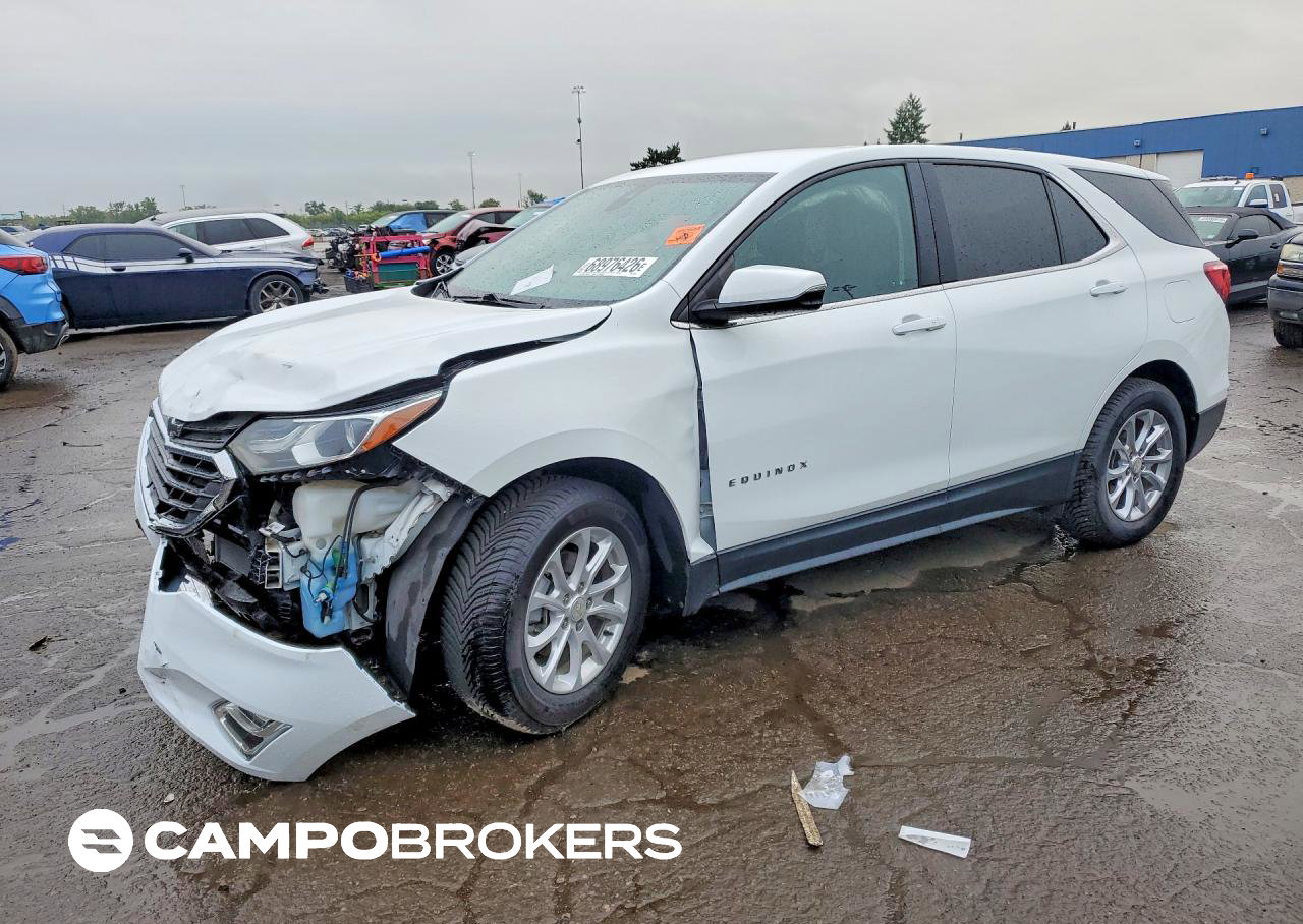 2019 Chevrolet Equinox Lt, daño Frontal, Copart lote 68976426