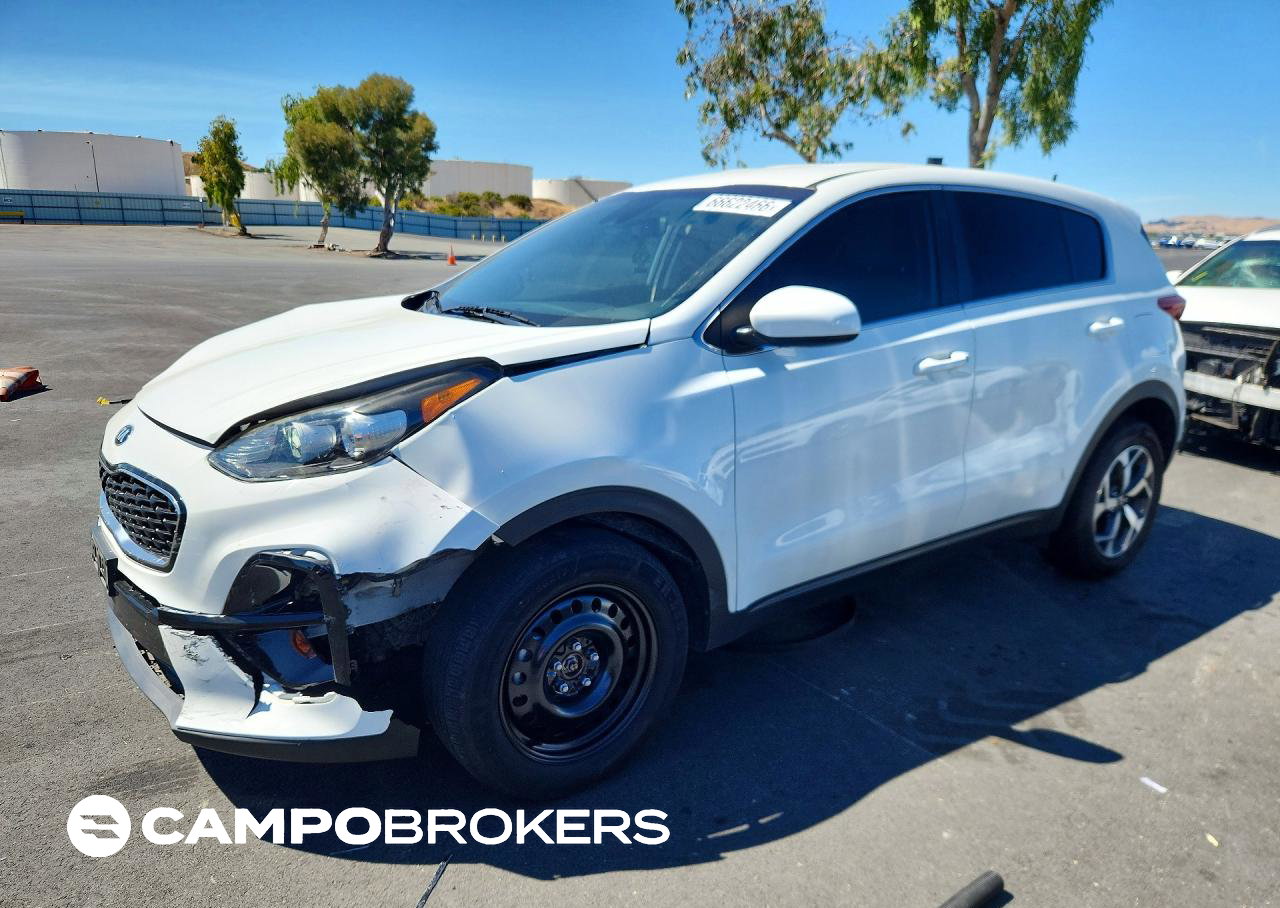 2020 Kia Sportage Lx, daño Frontal, Copart lote 66622466
