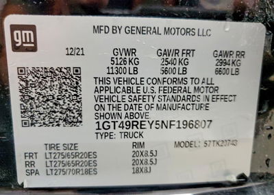 2022 Gmc Sierra K2500 Denali, Vandalism damage, Copart lot 61775996, photo 12 of 12