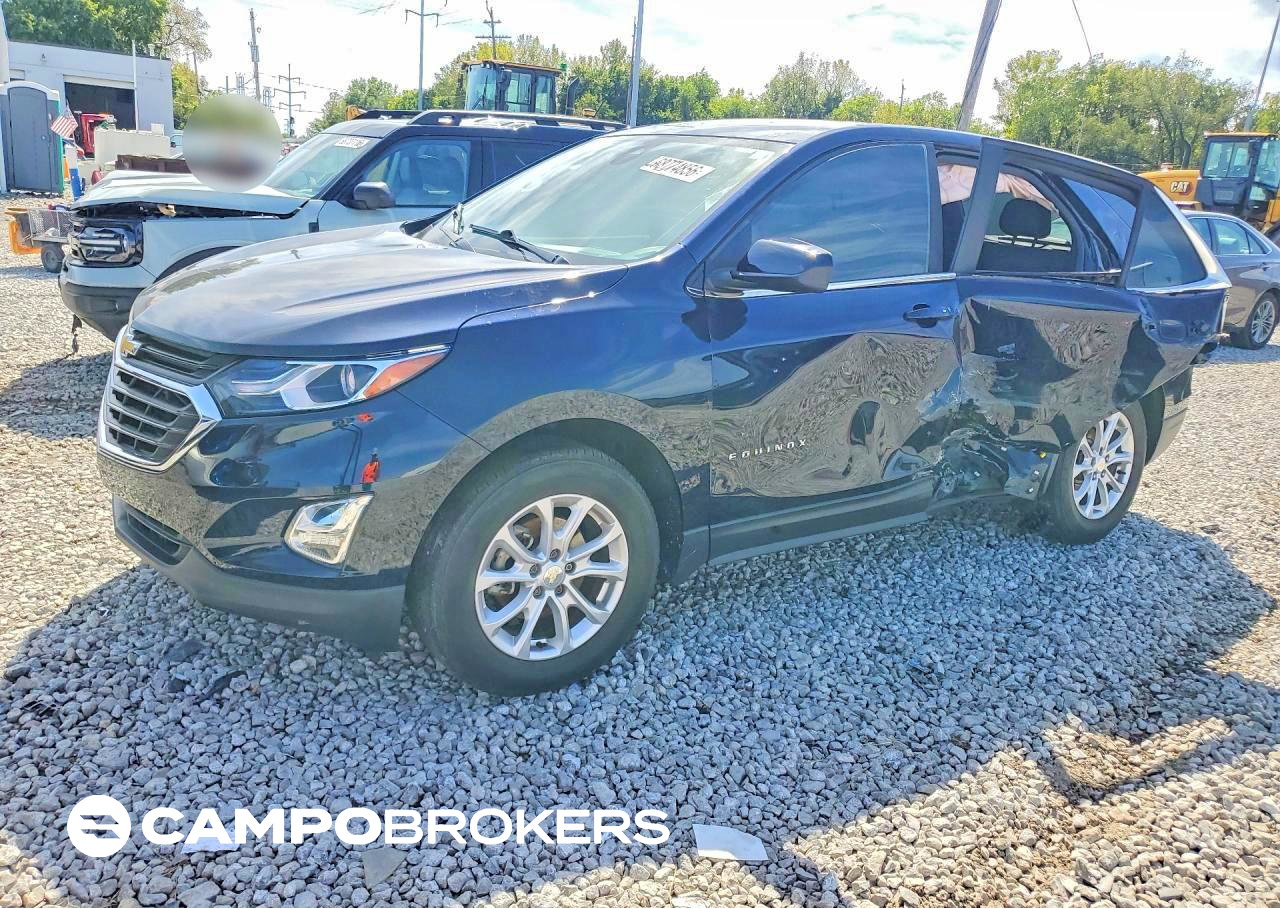 2021 Chevrolet Equinox Lt, uszkodzenie: Bok, Copart lot 68774856