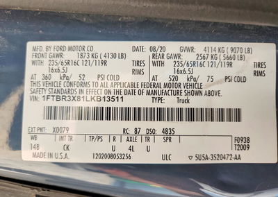 2020 Ford Transit 250 Delivery Van, uszkodzenie: Bok, Copart lot 69054436, zdjęcie 13 z 13