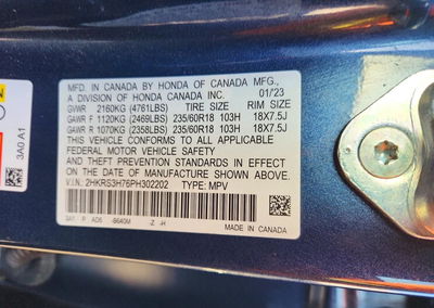 2023 Honda Cr-v Exl, daño Frontal, Copart lote 71865086, foto 13 de 13