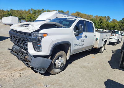 2020 Chevrolet Silverado K3500, daño Frontal, Copart lote 70627426