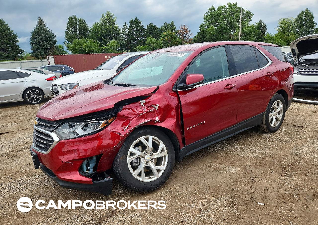 2019 Chevrolet Equinox Lt, daño Frontal, Copart lote 64604016