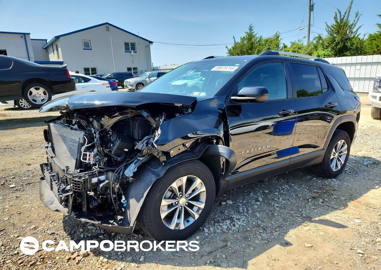 2025 Chevrolet Equinox Lt, Front End damage, Copart lot 60679716
