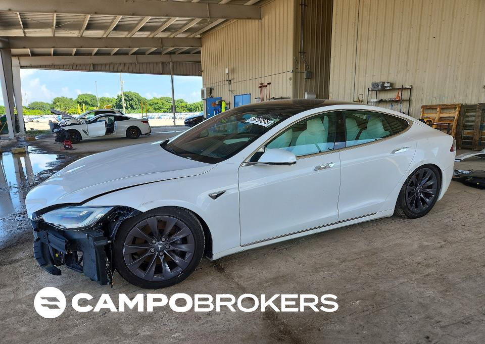 2020 Tesla Model S, daño Frontal, Copart lote 69290806