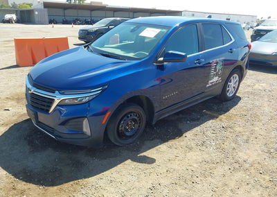 2022 Chevrolet Equinox Fwd Lt, пошкодження: Правий перед, Iaai лот 46223918, фото 2 з 16