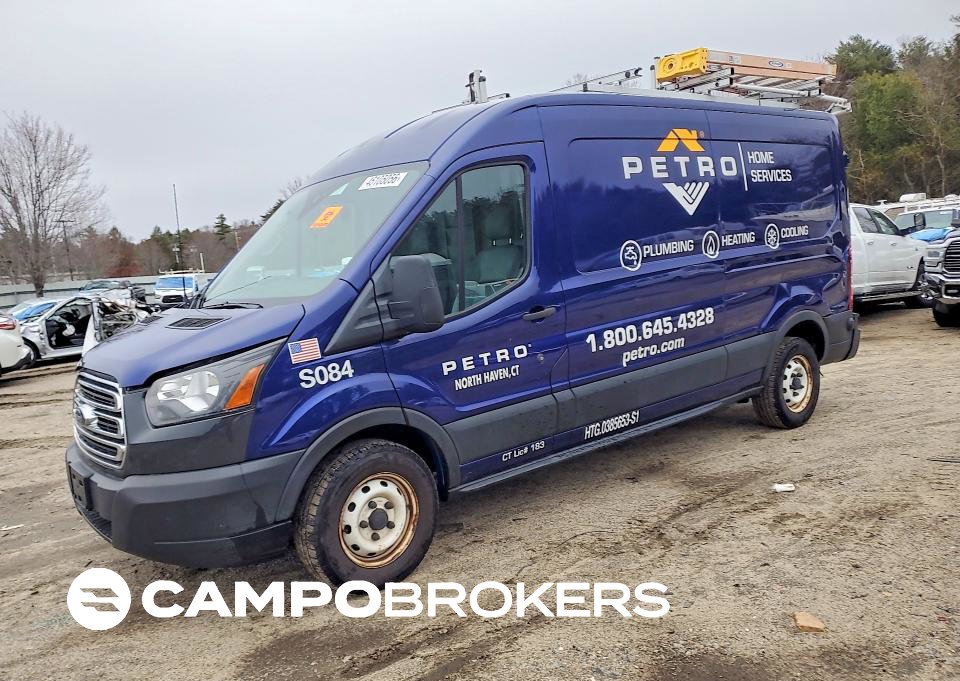 2019 Ford Transit 250 Utility / Service Van, daño Trasero, Copart lote 46105056