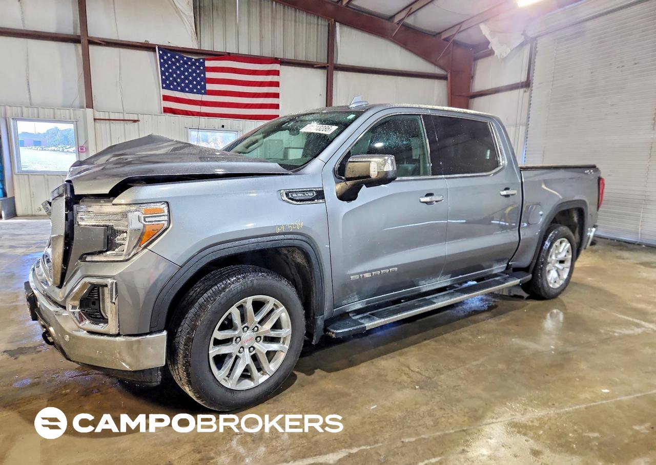 2020 Gmc Sierra K1500 Slt, daño Frontal, Copart lote 71213286