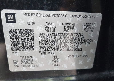2020 Chevrolet Equinox Fwd Ls, Front End damage, Iaai lot 42638479, photo 9 of 19