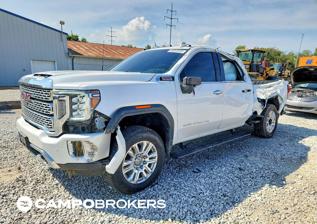 2021 Gmc Sierra K2500 Denali, Rear End damage, Copart lot 68083936