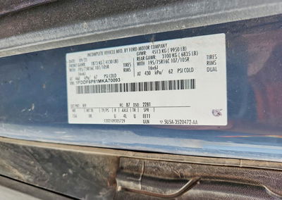2021 Ford Transit Delivery Truck, uszkodzenie: Dach, Copart lot 70427246, zdjęcie 13 z 13