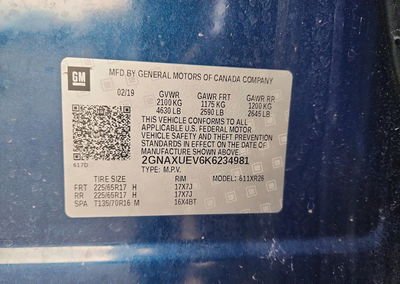 2019 Chevrolet Equinox Lt, uszkodzenie: Tył, Copart lot 66062296, zdjęcie 12 z 12