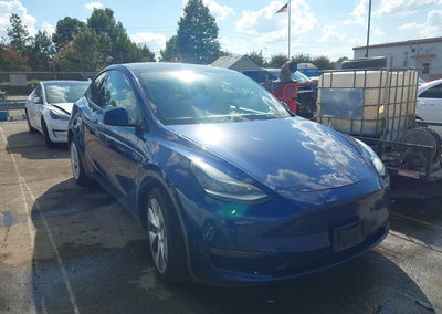 2020 Tesla Model Y Long Range Dual Motor All-wheel Drive, daño Lateral izquierdo, Iaai lote 46073169