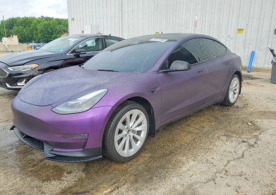 2021 Tesla Model 3, daño Bajos, Copart lote 61673986