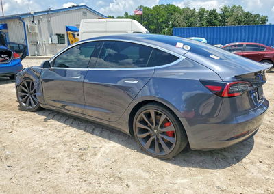 2020 Tesla Model 3, daño Frontal, Copart lote 61555166, foto 2 de 12