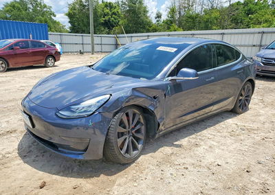 2020 Tesla Model 3, daño Frontal, Copart lote 61555166