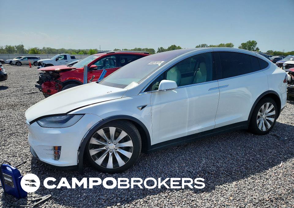 2020 Tesla Model X, uszkodzenie: Przód, Copart lot 69375376