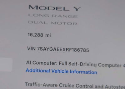 2024 Tesla Model Y Long Range Dual Motor All-wheel Drive, daño Frontal, Iaai lote 45994821, foto 16 de 19