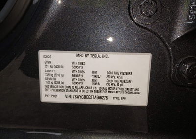 2026 Tesla Model Y All-wheel Drive/long Range Launch Series/premium All-wheel Drive, Front End damage, Iaai lot 44844510,