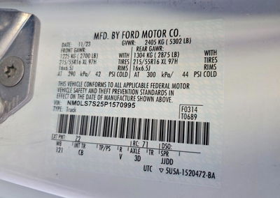 2023 Ford Transit Connect Xl Refrigerated Delivery Van, Front End damage, Copart lot 41775806, photo 14 of 14