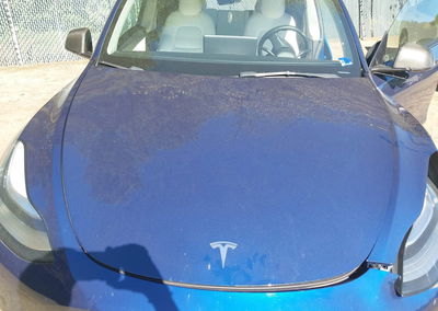 2022 Tesla Model Y Long Range Dual Motor All-wheel Drive, daño Frontal izquierdo, Iaai lote 46106049, foto 10 de 16