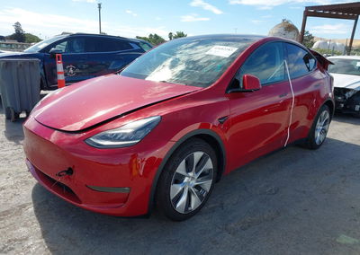 2022 Tesla Model Y Long Range Dual Motor All-wheel Drive, uszkodzenie: Tył, Iaai lot 45682283, zdjęcie 2 z 18