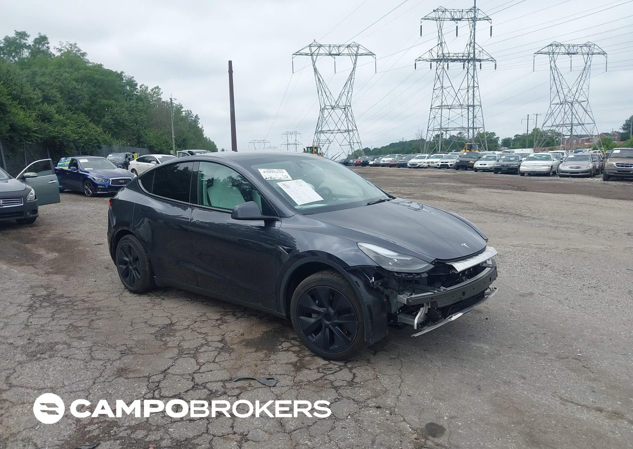 2024 Tesla Model Y Long Range Dual Motor All-wheel Drive, пошкодження: Front & Rear, Iaai лот 45895555