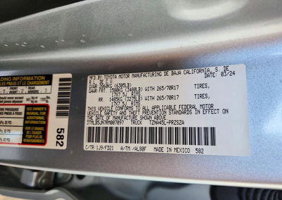 2024 Toyota Tacoma Trd Off-road, daño Abolladuras/rayones menores, Copart lote 72236226, foto 12 de 12