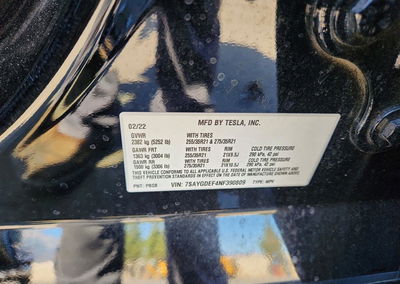 2022 Tesla Model Y, пошкодження: Передня частина, Copart лот 66247226, фото 12 з 14