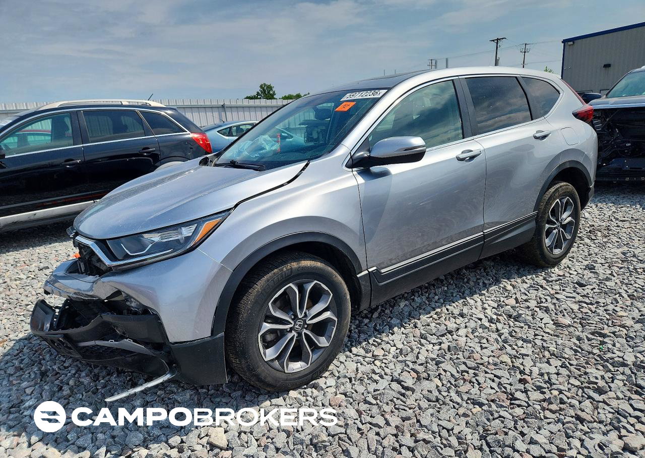 2020 Honda Cr-v Exl, daño Frontal, Copart lote 59712236