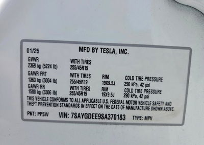 2025 Tesla Model Y, Front End damage, Copart lot 64885626, photo 13 of 13