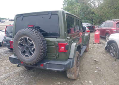 2021 Jeep Wrangler 4xe Unlimited Sahara 4x4, daño Frontal, Iaai lote 45744912, foto 4 de 16