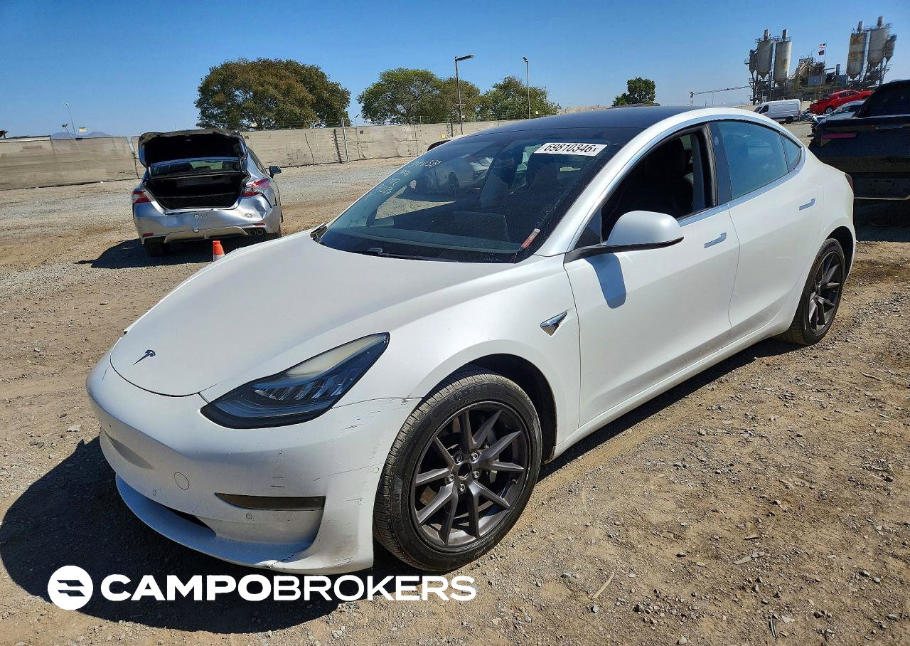 2019 Tesla Model 3, daño Frontal, Copart lote 69810346