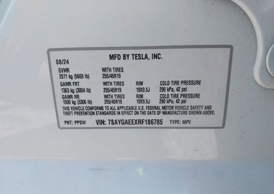 2024 Tesla Model Y Long Range Dual Motor All-wheel Drive, daño Frontal, Iaai lote 45994821, foto 9 de 19
