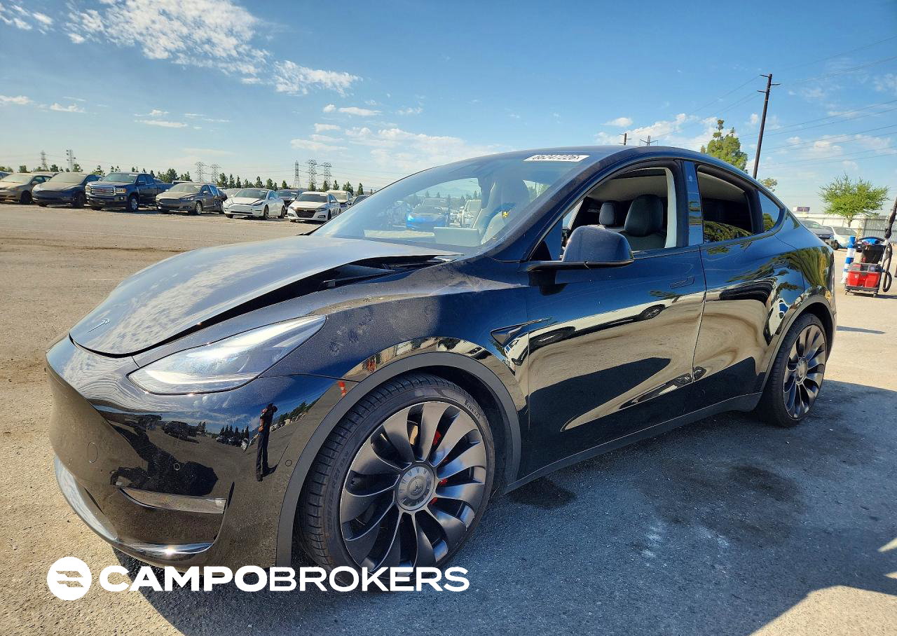 2022 Tesla Model Y, пошкодження: Передня частина, Copart лот 66247226