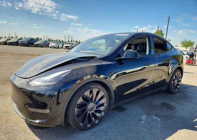 2022 Tesla Model Y, Front End damage, Copart lot 66247226