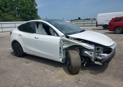 2025 Tesla Model Y, Front End damage, Copart lot 64885626, photo 4 of 13