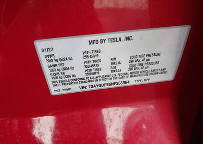 2022 Tesla Model Y Long Range Dual Motor All-wheel Drive, uszkodzenie: Tył, Iaai lot 45682283, zdjęcie 9 z 18