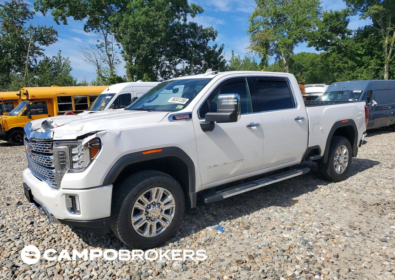 2020 Gmc Sierra K2500 Denali, daño Frontal, Copart lote 66341286