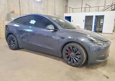 2022 Tesla Model Y, daño Frontal, Copart lote 52304696, foto 4 de 15