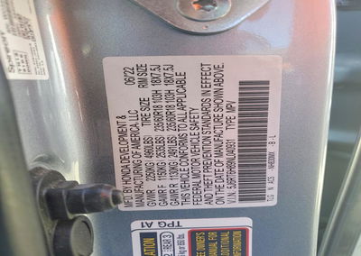 2022 Honda Cr-v Exl, daño Trasero, Copart lote 69444526, foto 13 de 13