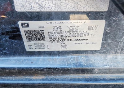 2020 Chevrolet Silverado K1500 Rst, Front End damage, Copart lot 71627436, photo 12 of 12