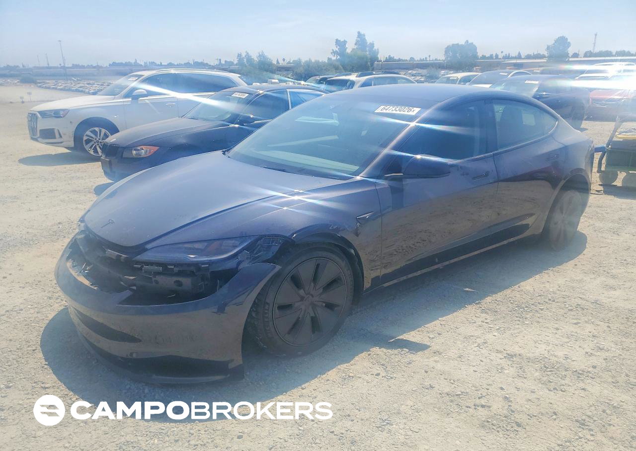 2026 Tesla Model 3, uszkodzenie: Przód, Copart lot 64733026