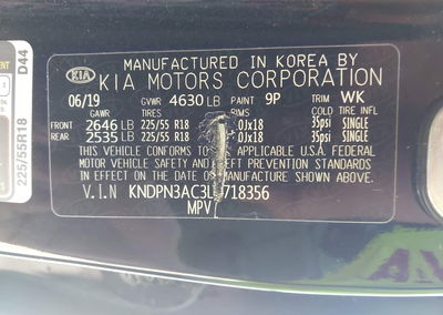 2020 Kia Sportage Ex, daño Trasero izquierdo, Iaai lote 46178078, foto 9 de 19