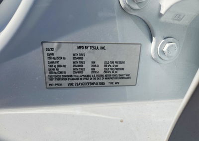 2022 Tesla Model Y, uszkodzenie: Przód, Copart lot 59254966, zdjęcie 10 z 15