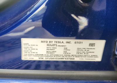 2021 Tesla Model S, uszkodzenie: Przód, Copart lot 67547656, zdjęcie 12 z 12