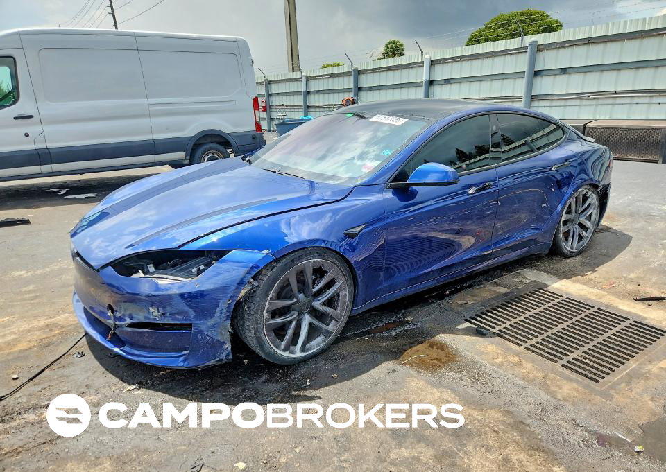 2021 Tesla Model S, uszkodzenie: Przód, Copart lot 67547656